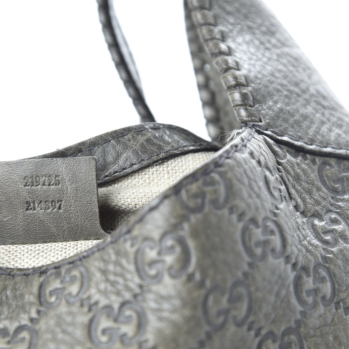 Guccissima Medium New Jackie Shoulder Bag Olive Green