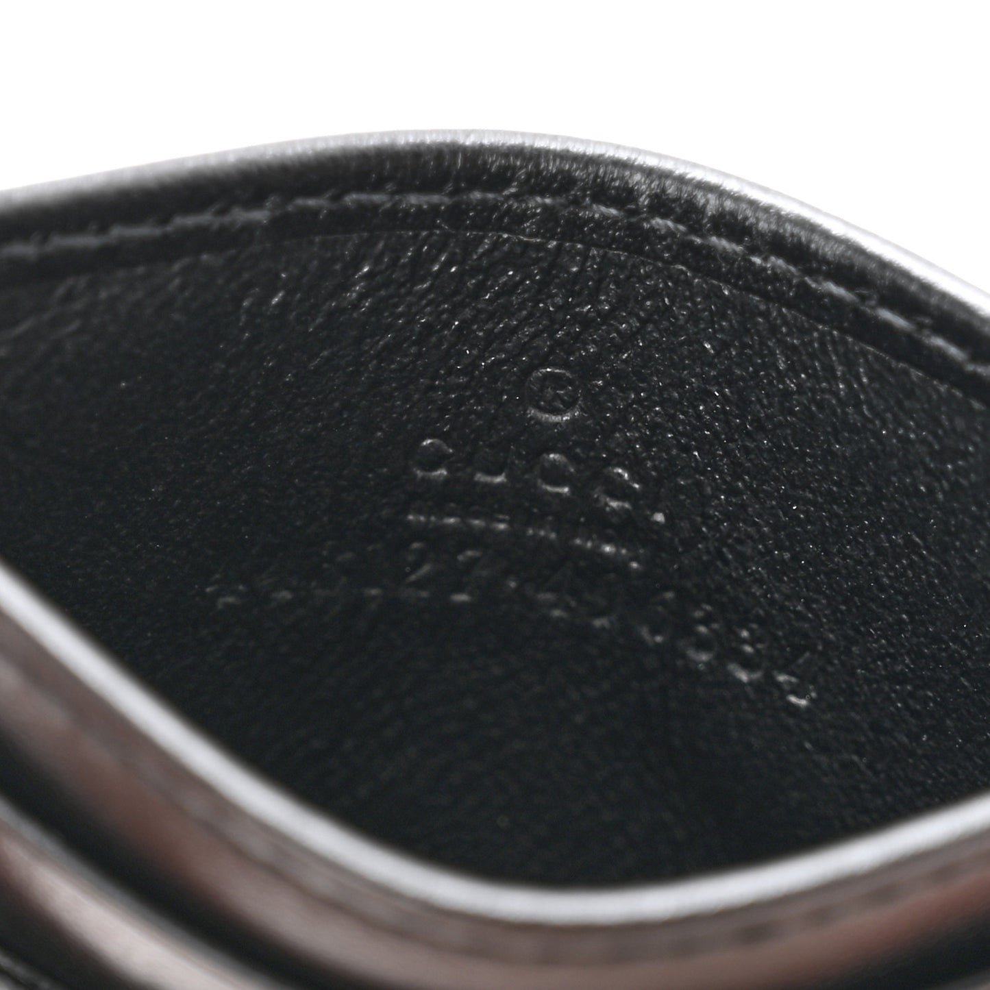 Calfskin Matelasse GG Marmont Card Holder Black