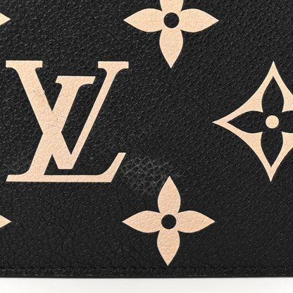 Louis Vuitton Empreinte Monogram Giant Felicie Pochette Black Beige 14 of 15
