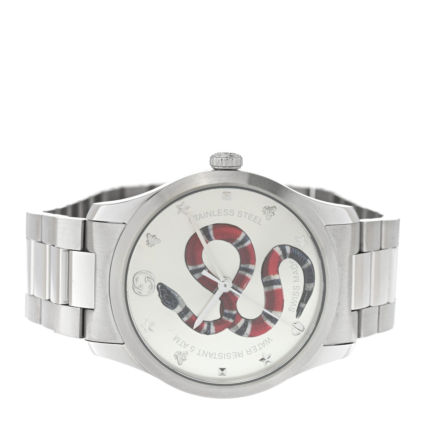 Stainless Steel 38mm G-Timeless Snake Quartz Watch
