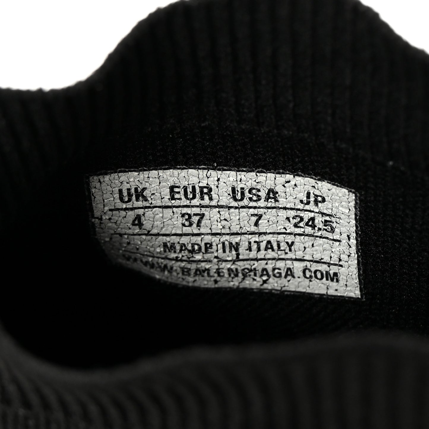 Neoprene Knit Womens Speed Sneakers 37 Black White