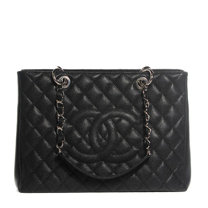 Chanel Caviar Quilted Grand Shopping Tote GST Black 1 of 7