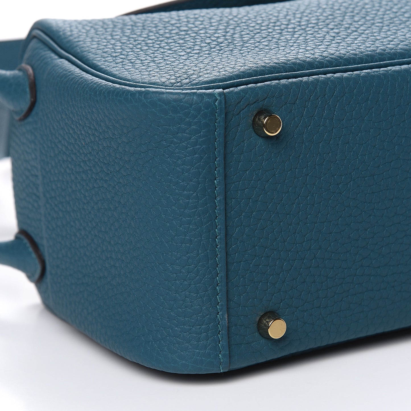 Taurillon Clemence Mini Lindy 20 Vert Bosphore