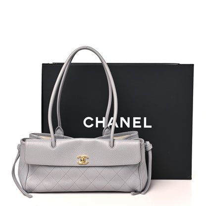 Chanel Grained Calfskin Urban Essentials Small Shopping Bag Grey 10 of 10