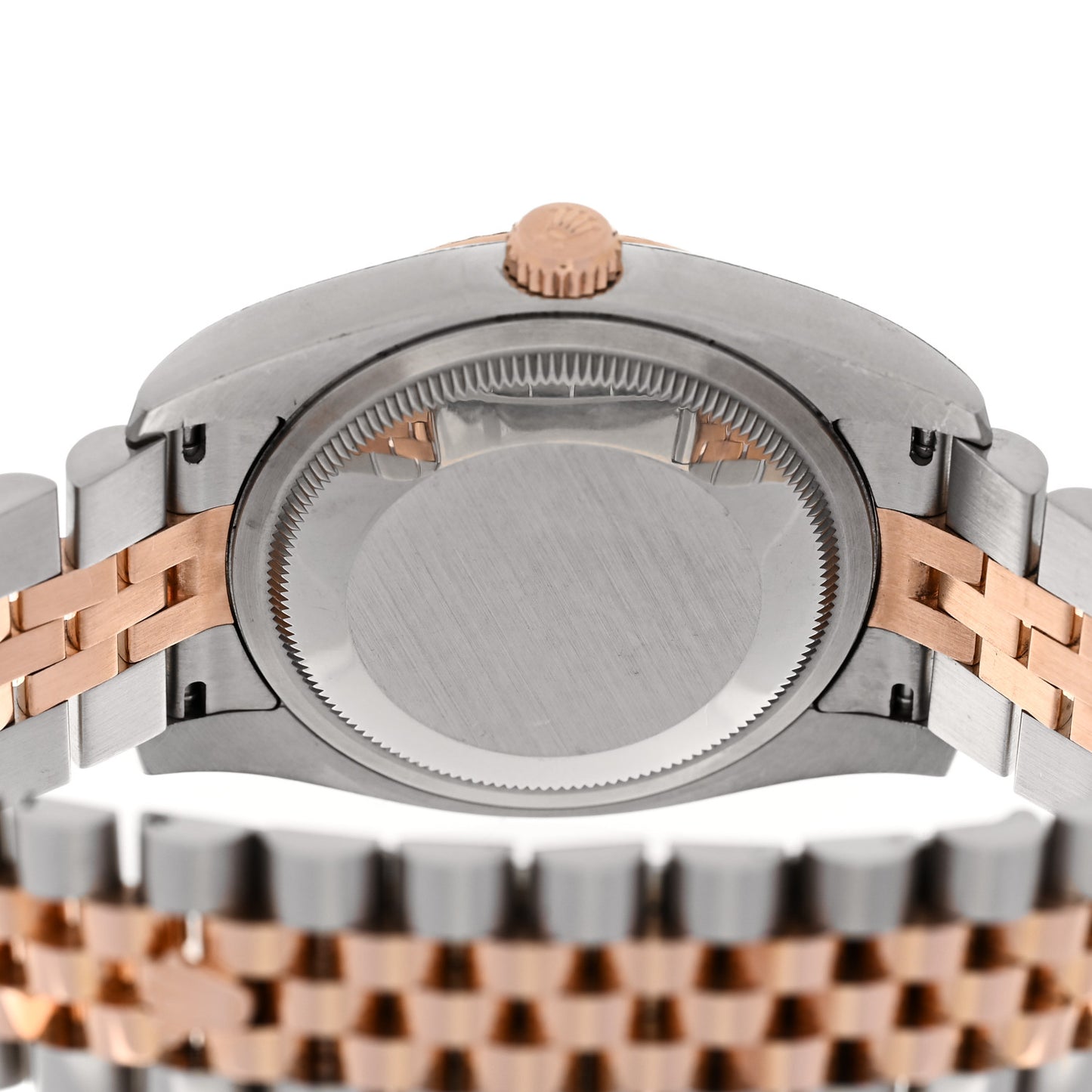 Stainless Steel 18K Everose Gold Diamond 36mm Oyster Perpetual Datejust Watch Silver 116231