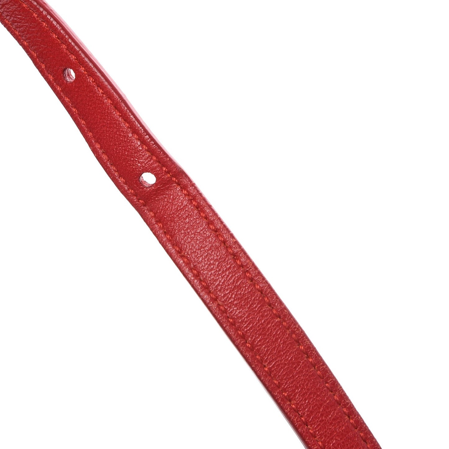 Lambskin Matelasse Chevron Classic Monogram Shoulder Bag Red