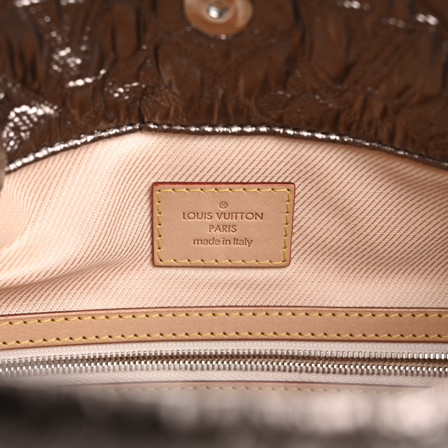 Jacquard Quilted Monogram Limelight Clutch MM Rose Gold