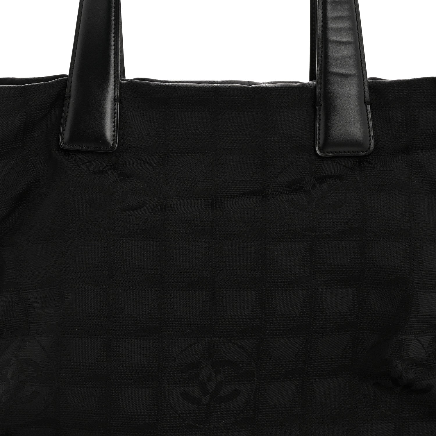 Chanel Nylon Large Travel Tote Black 7 of 11