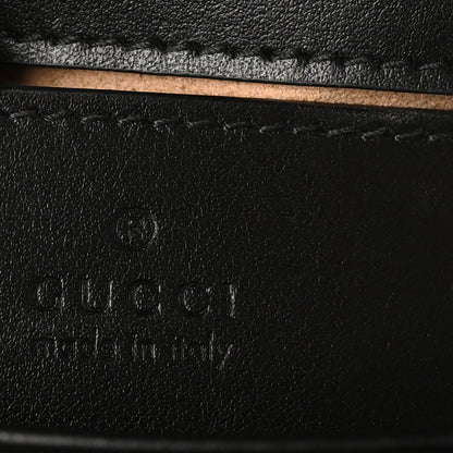Gucci Calfskin Matelasse Mini GG Marmont Top Handle Shoulder Bag Black 6 of 10