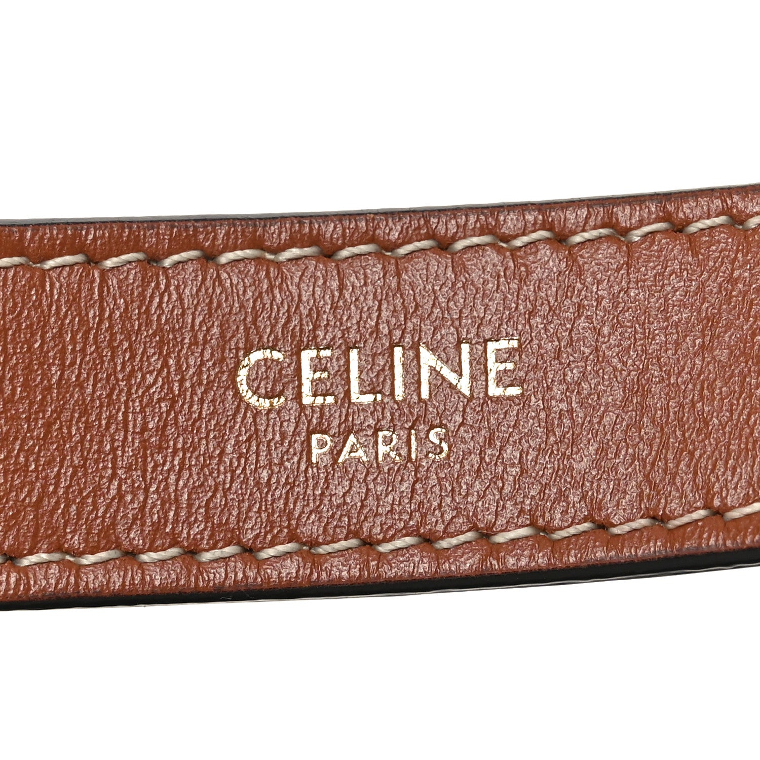Celine Triomphe Canvas Calfskin Ava Shoulder Bag Tan 6 of 11