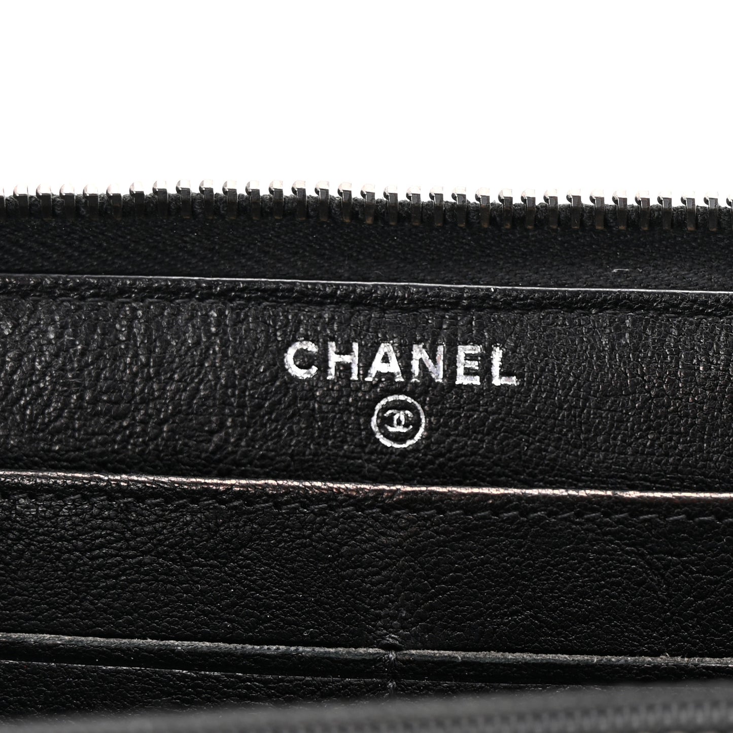 Crumpled Lambskin Studded Paris Dallas Zip Around Wallet Black