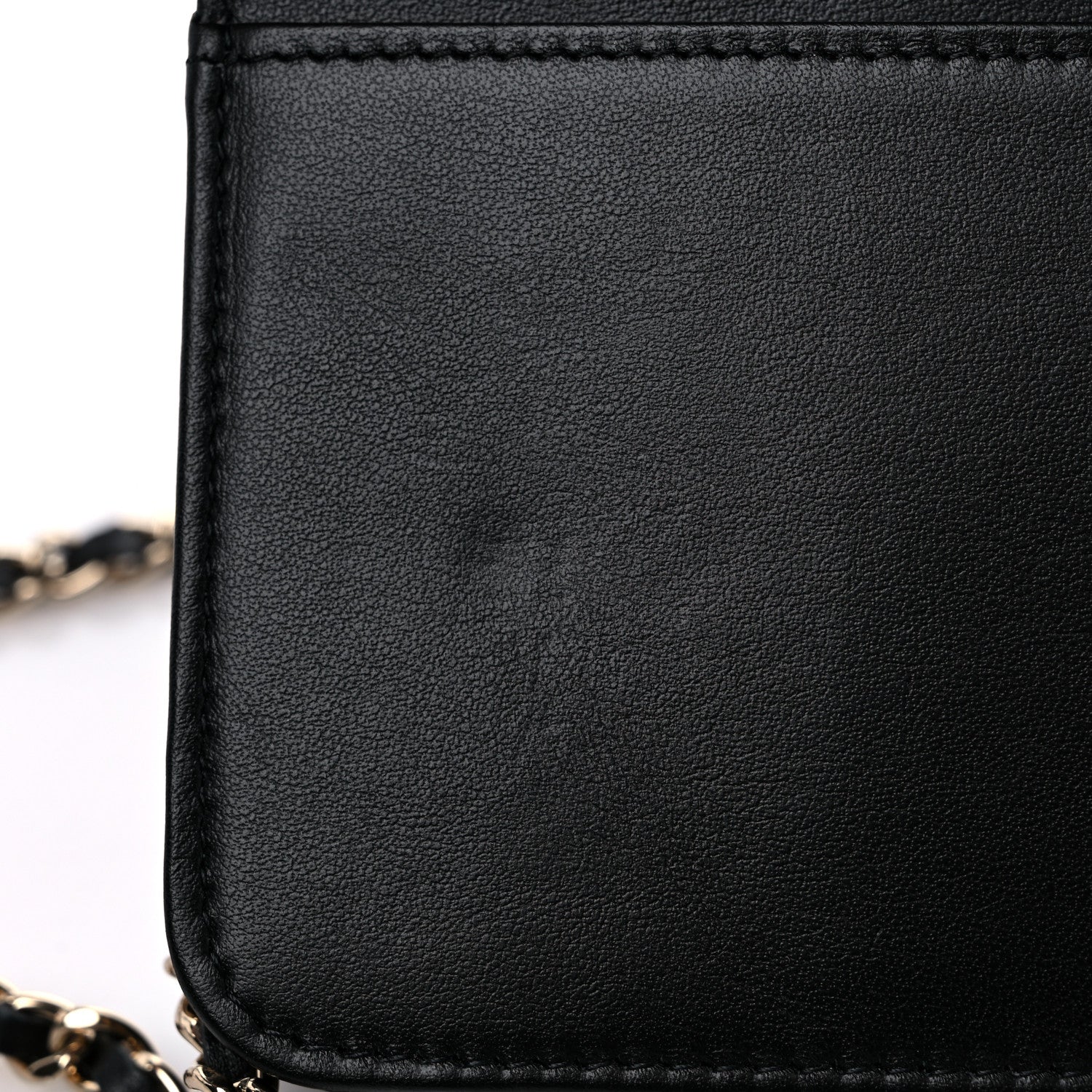 Chanel Caviar Camellia Embossed Wallet On Chain WOC Black 10 of 11