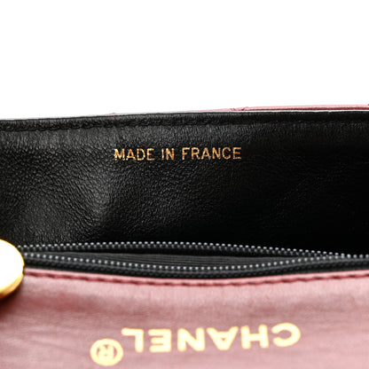 Chanel Lambskin Quilted Mini Square Flap Burgundy 7 of 11