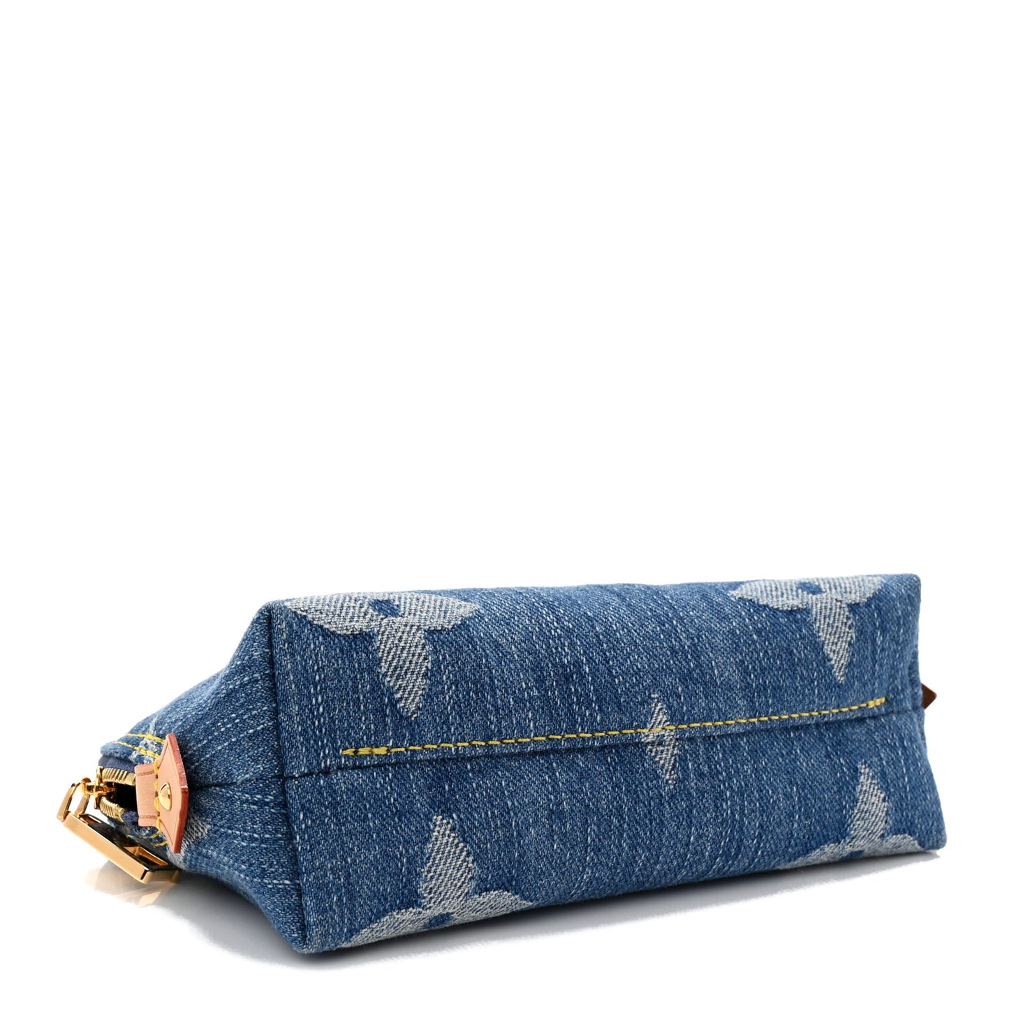 Denim Giant Monogram Pochette Cosmetique PM Denim Blue