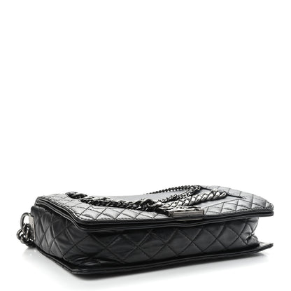 Chanel Calfskin Enchained New Medium Boy Flap Black 4 of 11