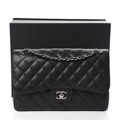 Chanel Caviar Quilted Jumbo Double Flap Black 11 of 11
