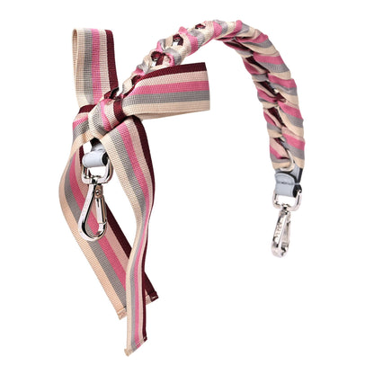 Fendi Calfskin Ribbon Lace Up Bow Mini Strap You Grey Pink 5 of 5