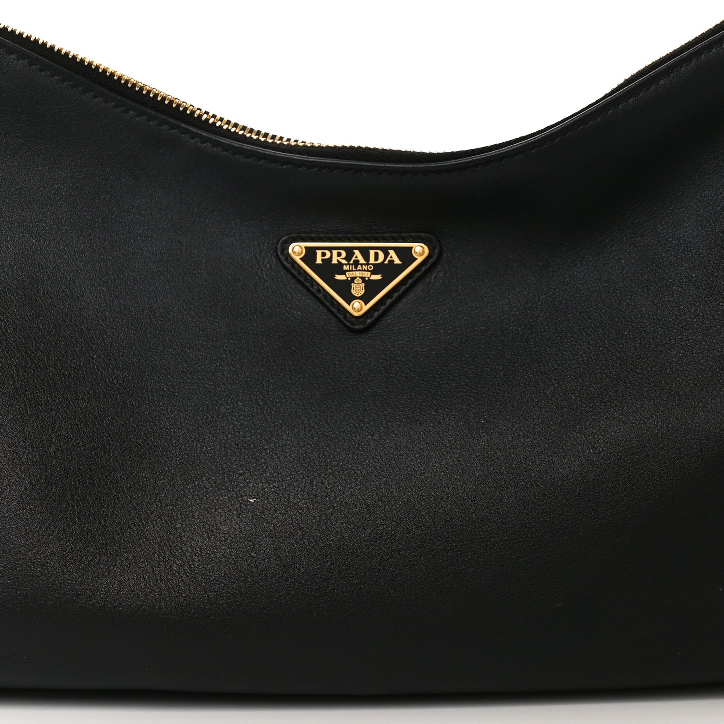 Soft Calfskin Large Aimée Shoulder Bag Black