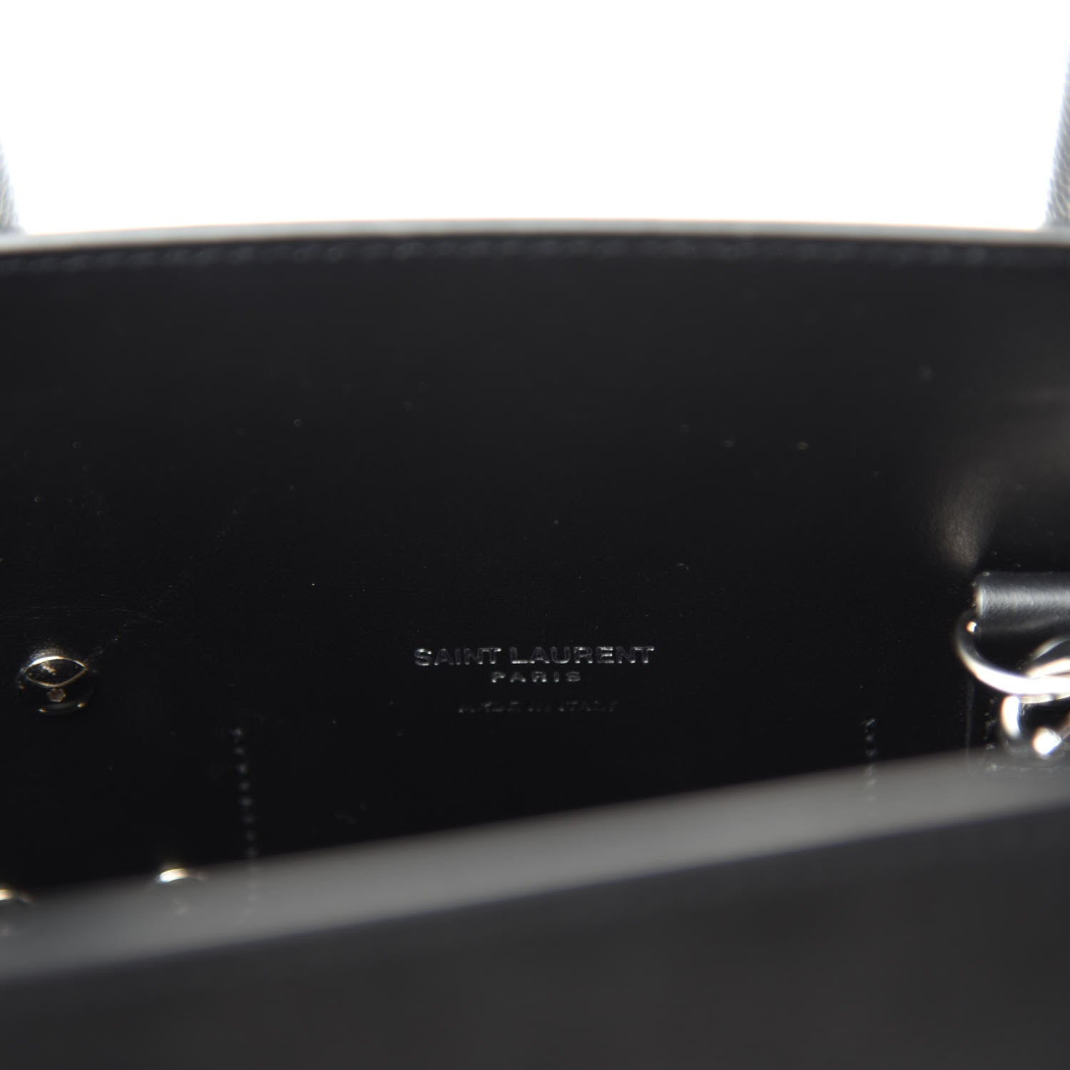 Saint Laurent Grained Calfskin Small Sac De Jour Black 8 of 9