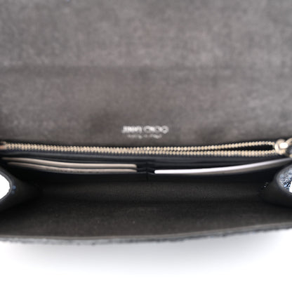 Jimmy Choo Glitter Emmie Clutch Blue 5 of 9