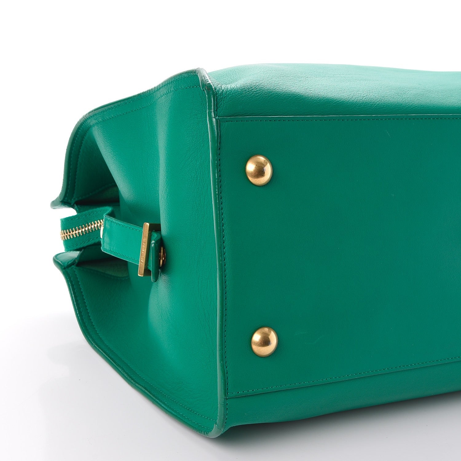 Saint Laurent Calfskin Medium Classic Y Cabas Green 12 of 14