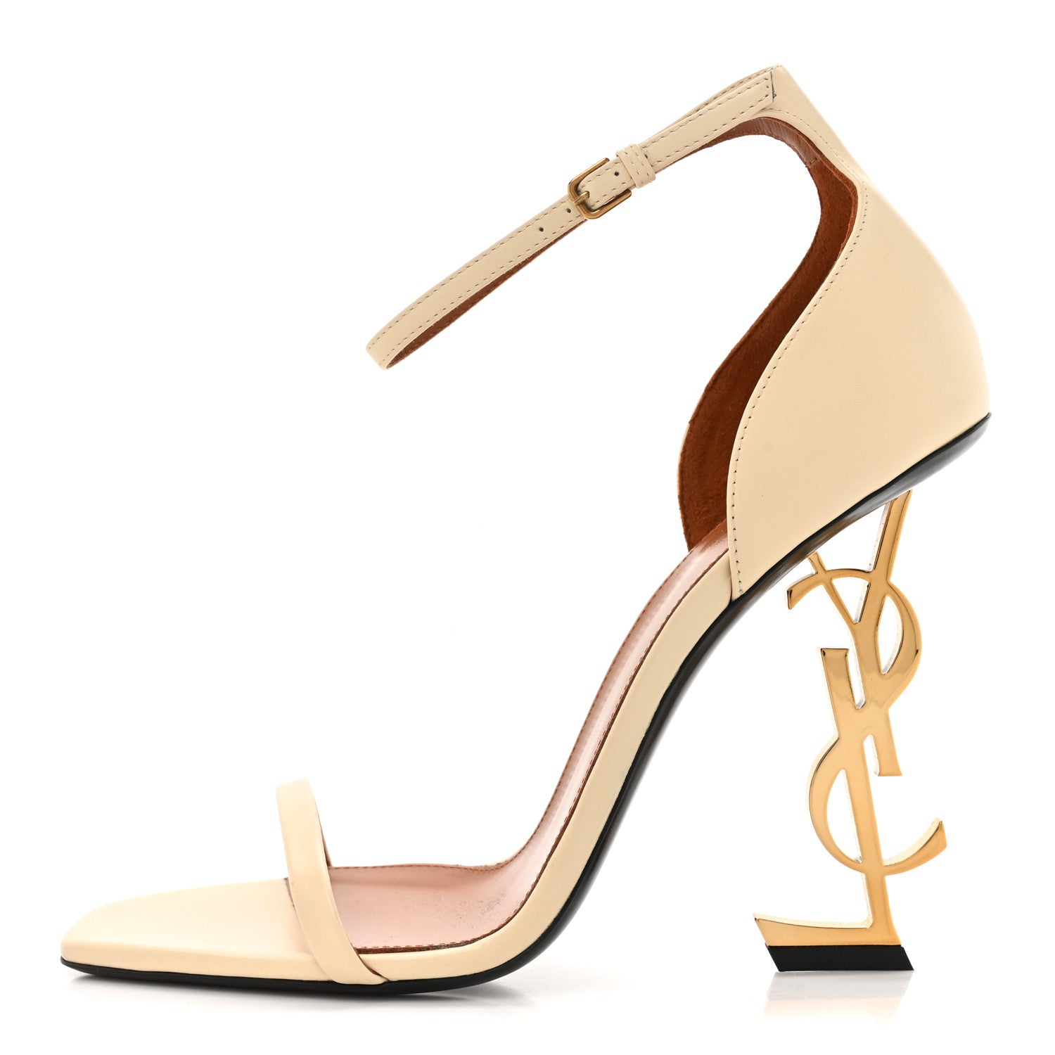 Saint Laurent Calfskin 110 Opyum Sandals  39 Real Beige 1 of 12