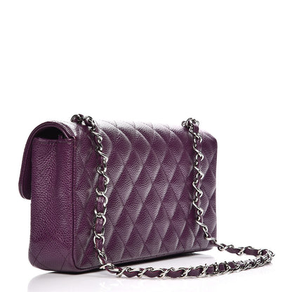 Chanel Caviar Quilted East West Flap Dark Purple 3 of 7