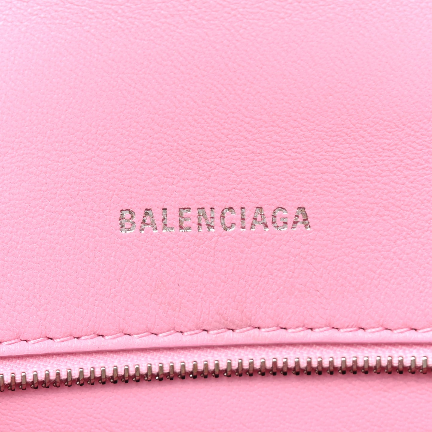 Shiny Calfskin Crocodile Embossed Hourglass Top Handle Bag XS Sweet Pink