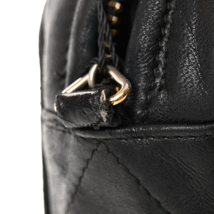 Chanel Lambskin Chevron Quilted Tassel Camera Case Black 11 of 11