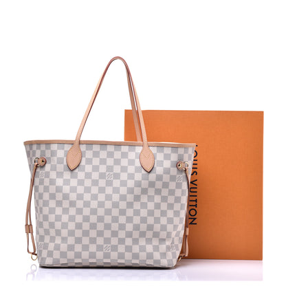 Louis Vuitton Damier Azur Neo Neverfull MM Rose Ballerine 9 of 10