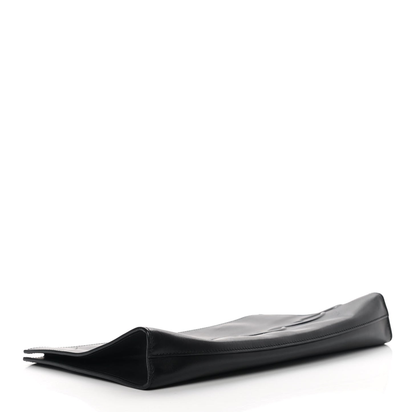 Calfskin Embossed XL Clutch Black