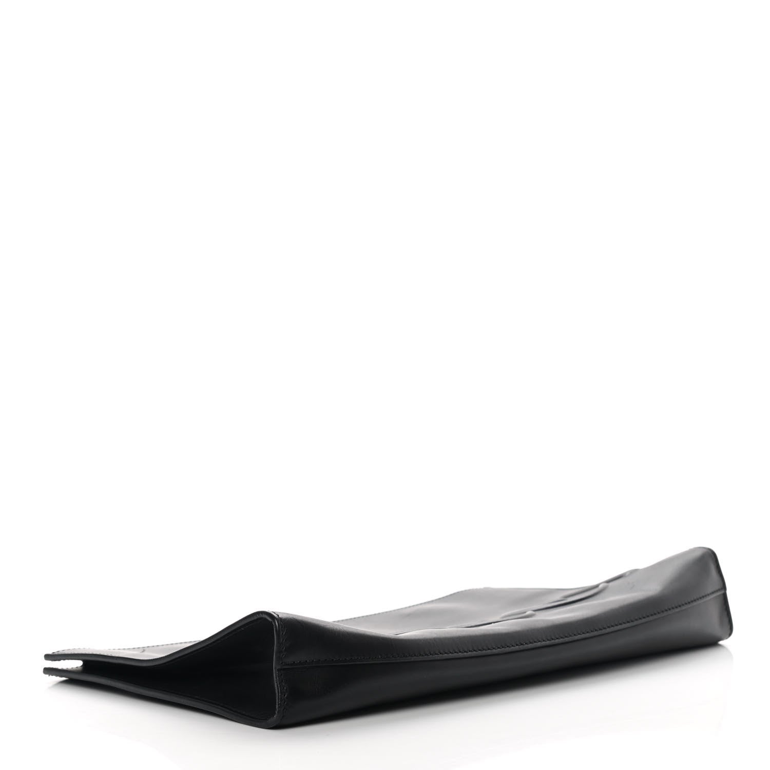Gucci Calfskin Embossed XL Clutch Black 5 of 18
