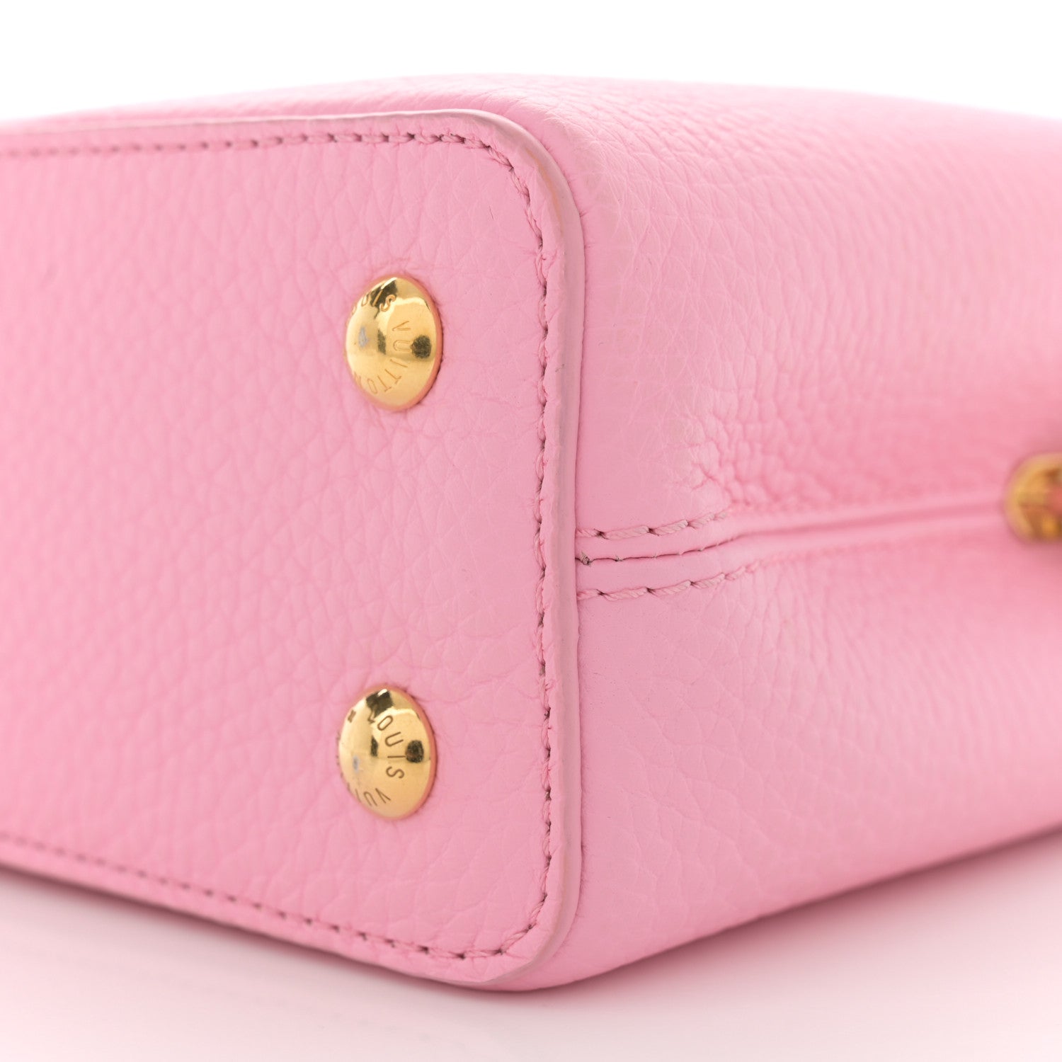 Louis Vuitton Taurillon Flower Chain Capucines Mini Candy Pink 9 of 10