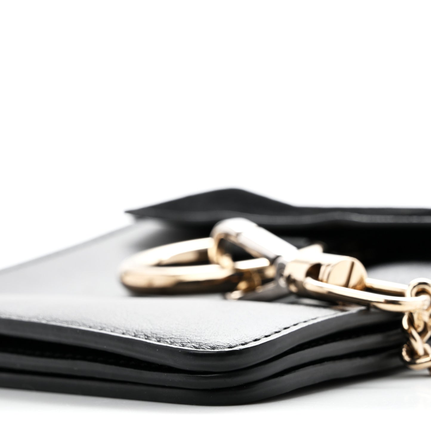 Suede Calfskin Mini Faye Bracelet Bag Black