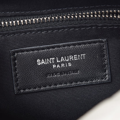 Saint Laurent Calfskin Y Quilted Monogram Small Loulou Bowling Bag Ivory 6 of 9