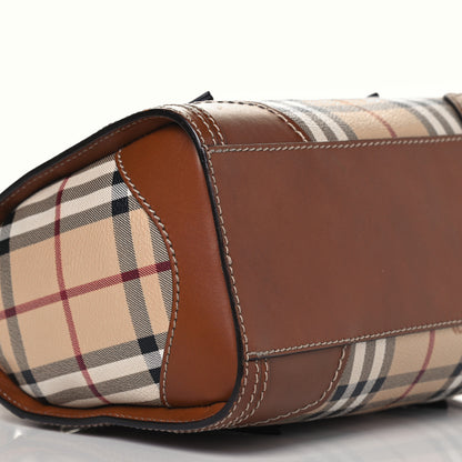 Burberry Haymarket Check Satchel Brown 11 of 12