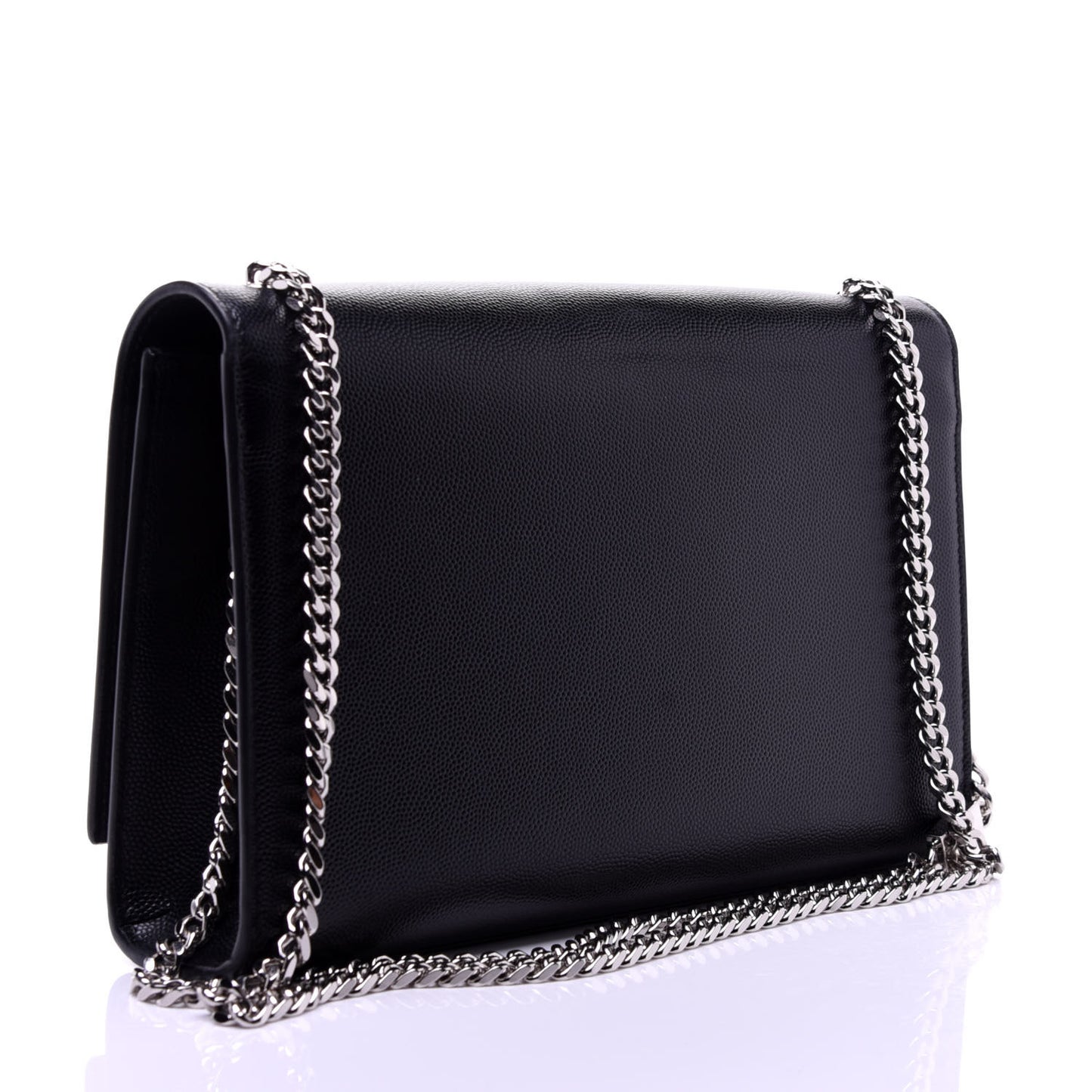 Grain De Poudre Medium Classic Monogram Kate Satchel Black