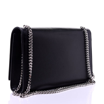 Saint Laurent Grain De Poudre Medium Classic Monogram Kate Satchel Black 3 of 10