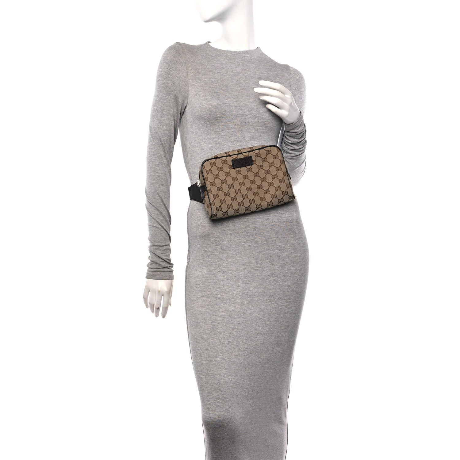 Gucci Monogram Belt Bag Dark Brown 2 of 10