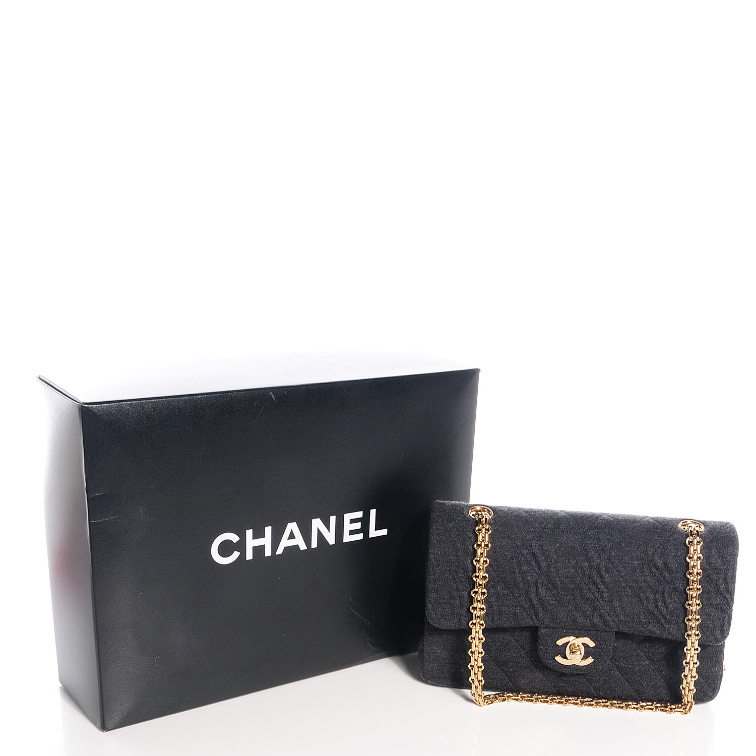 Chanel Jersey Small Double Flap Navy 5 of 9