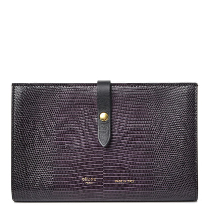 Celine Lizard Calfskin Large Multifunction Strap Wallet Velvet 1 of 7