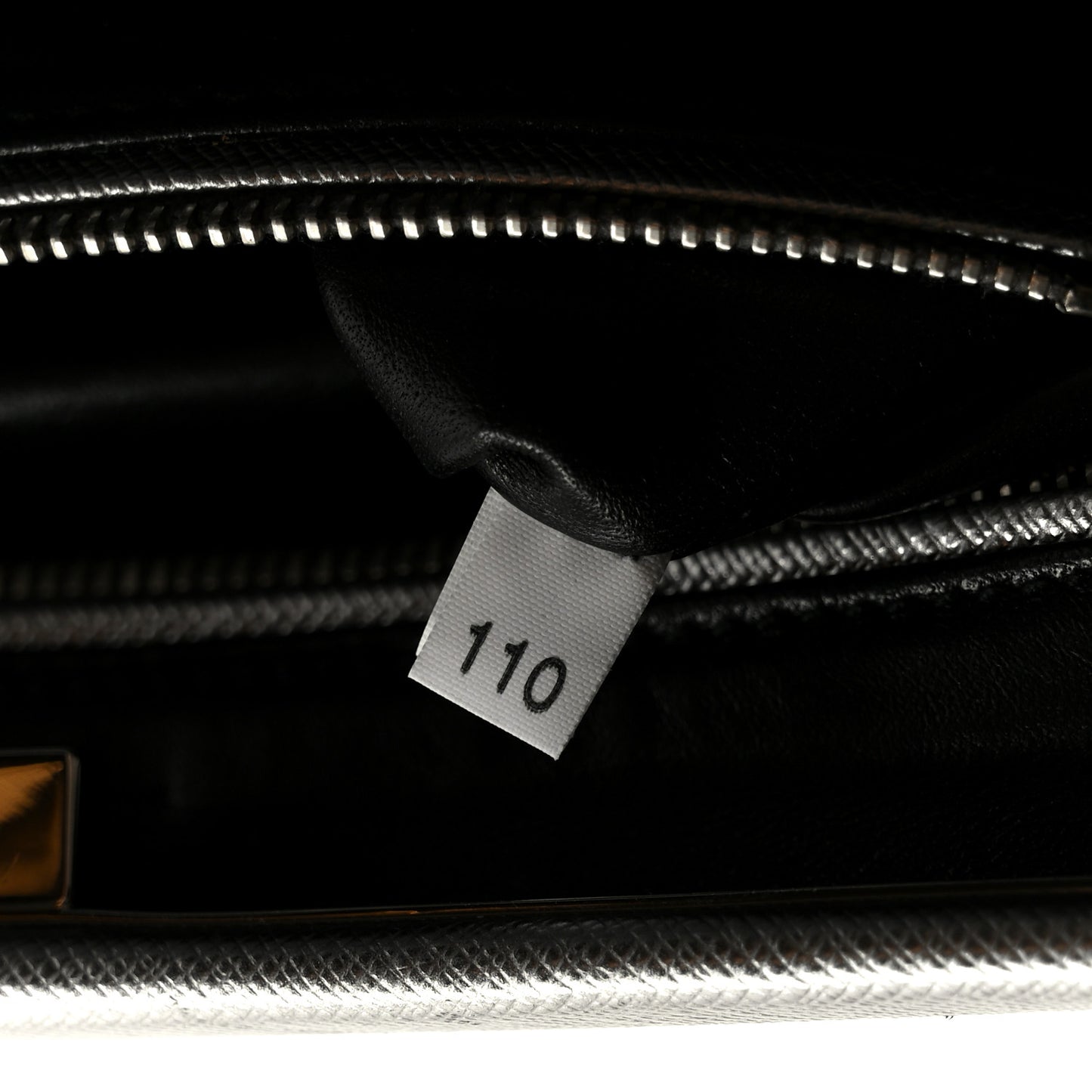 Metallic Saffiano Frame Clutch Cromo