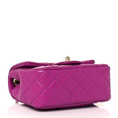 Chanel Lambskin Quilted Mini Pearl Crush Flap Purple 4 of 13