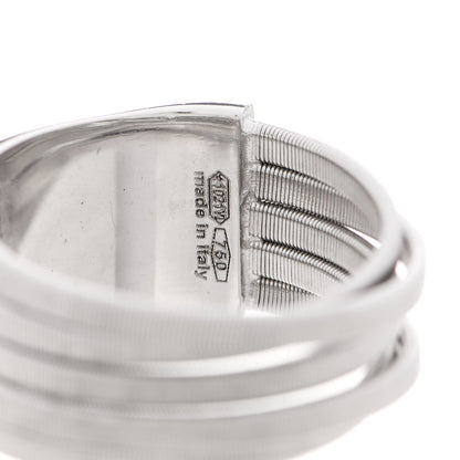 Marco Bicego 18K White Gold Masai Five Strand Ring 51 5.75 3 of 3