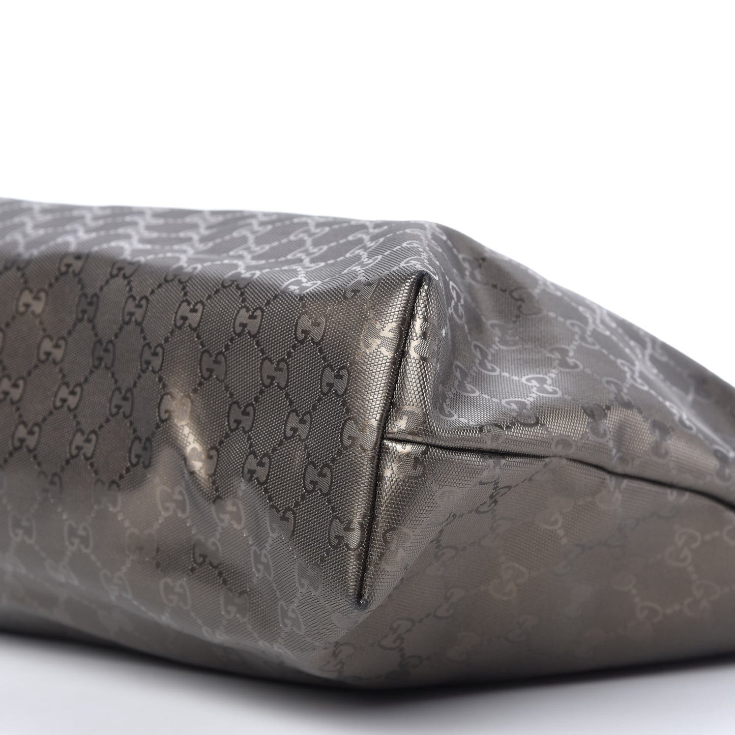 Imprime Monogram Medium Zippered Shopping Tote Pewter