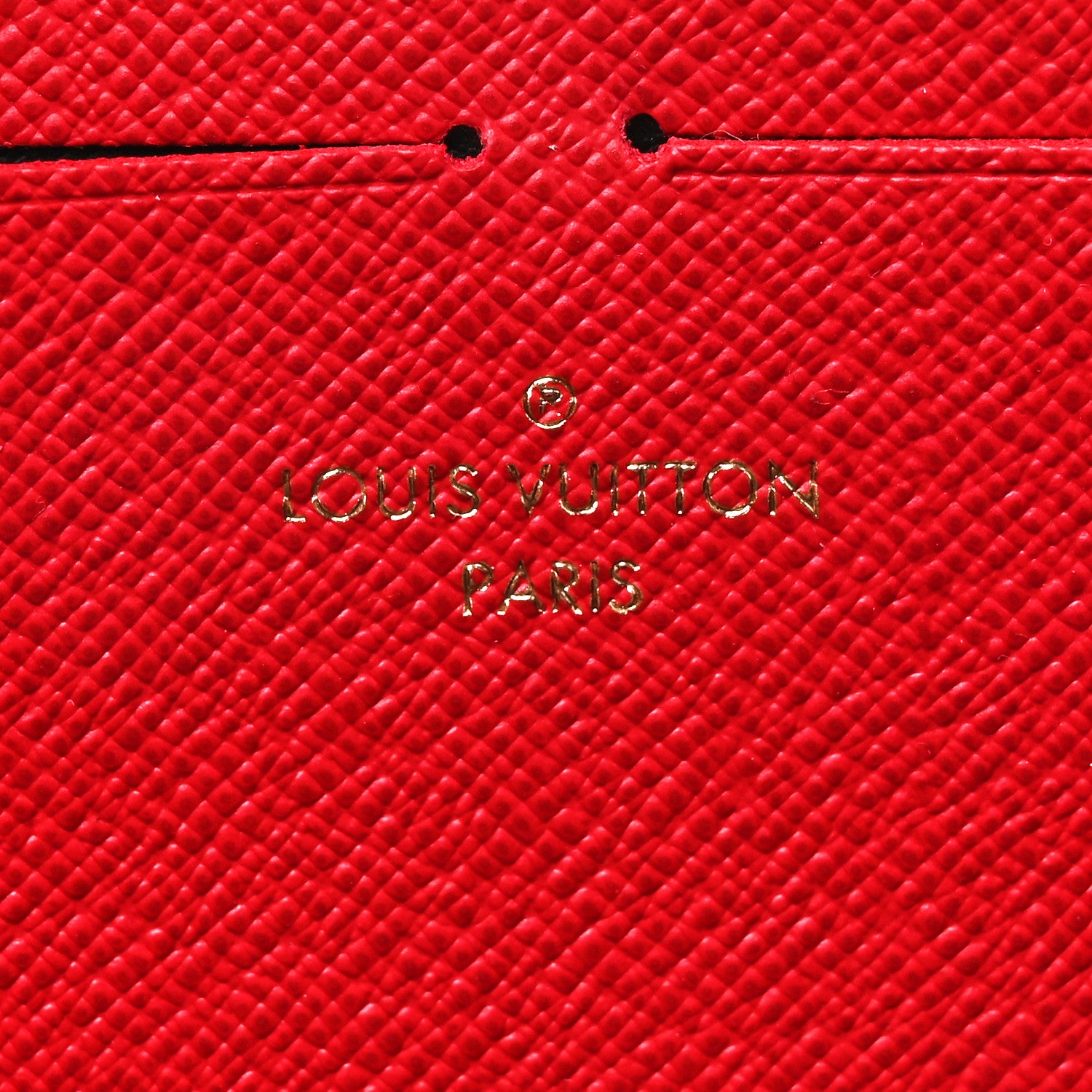 Louis Vuitton Damier Ebene Clemence Wallet Cherry 6 of 8