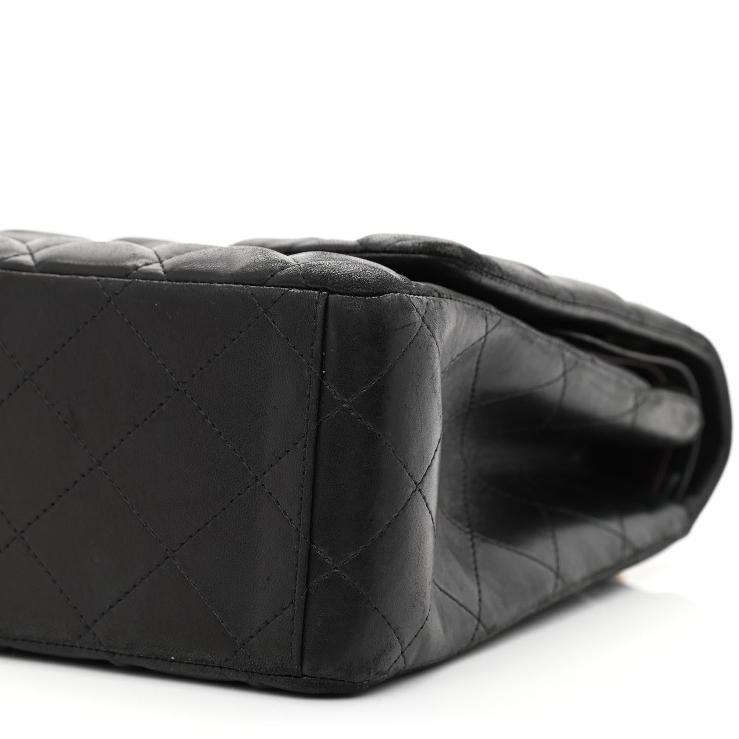 Chanel Lambskin Quilted Maxi Double Flap Black 11 of 19