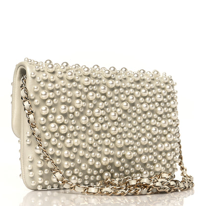 Chanel Lambskin Pearls Flap White 3 of 9
