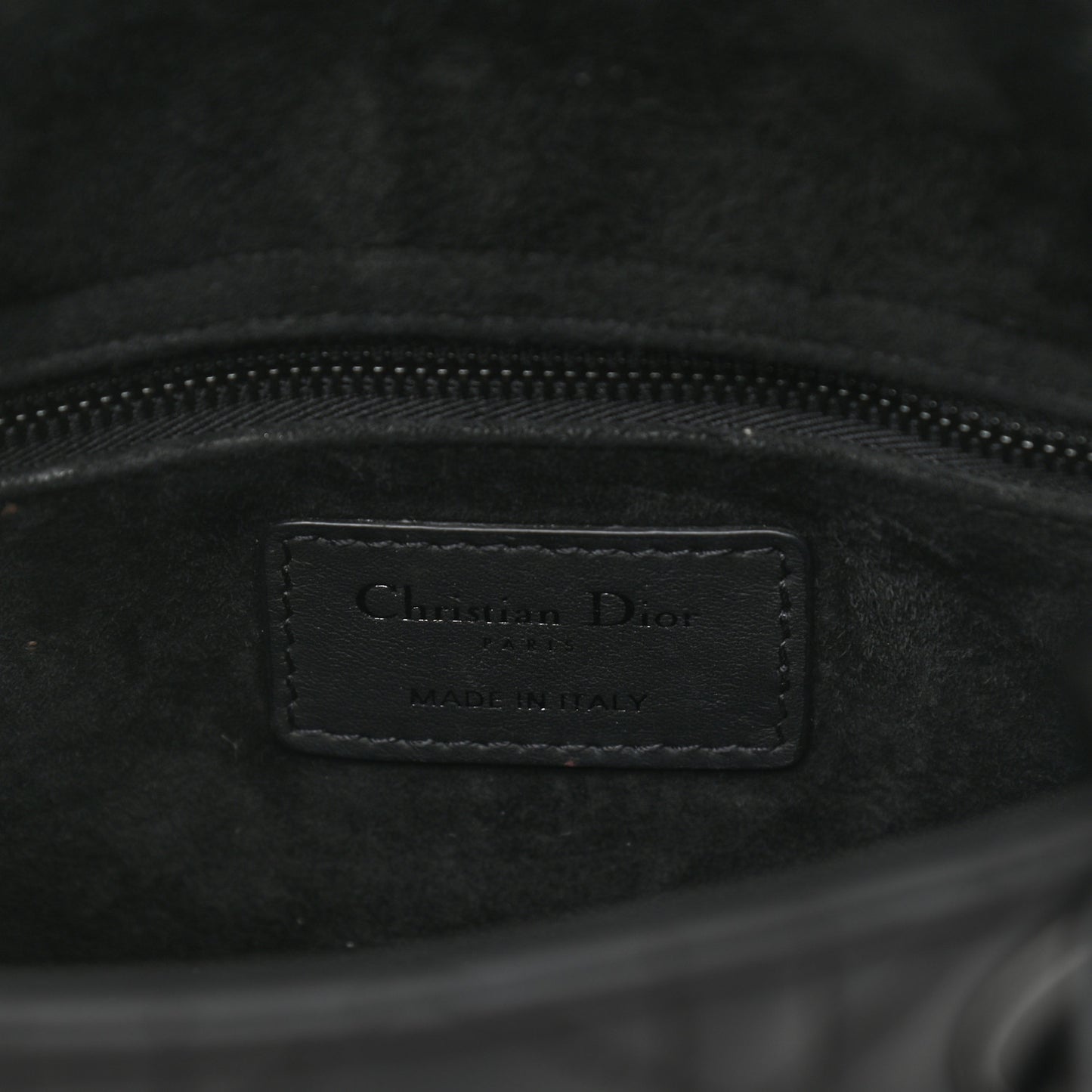 Ultra Matte Calfskin Cannage Small My ABCDior Lady Dior Black