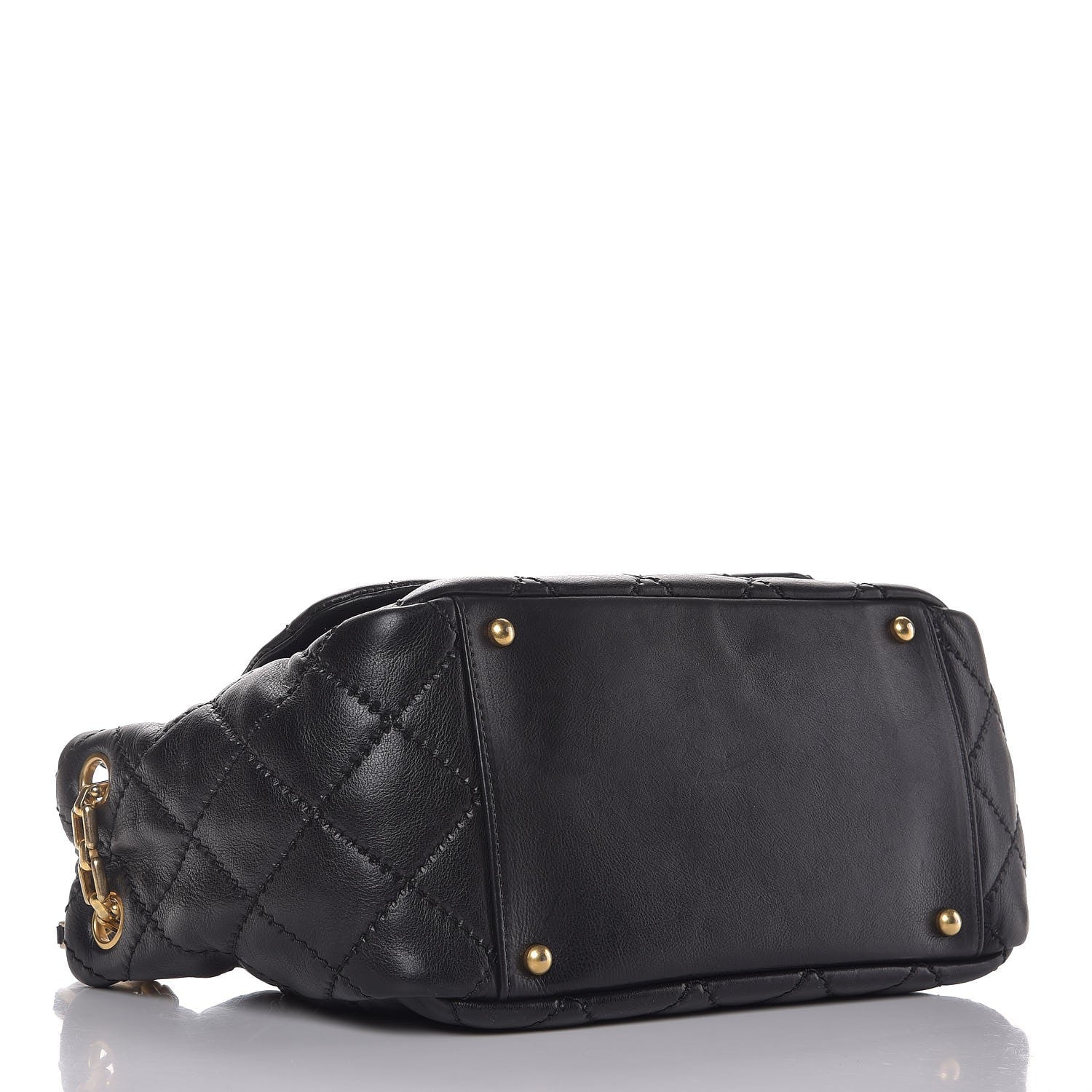 Chanel Calfskin Quilted Retro Chain Flap Black 4 of 9